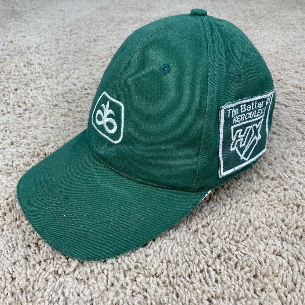 Pioneer Seed Baseball‎ Hat Green Strapback Herculex I Embroidered Side Logo Cap